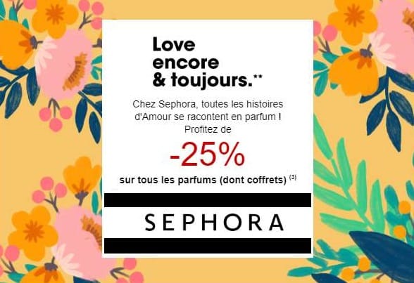 Offre Saint Valentin Sephora 25 Sur Tous Les Parfums
