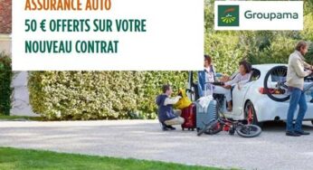 50€ offert par contrat d’assurance auto Groupama (+ concours vélo à assistance électrique)