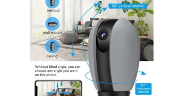 19,99€ caméra de surveillance Wi-fi rotative Meco Eleverde (détection de mouvement, vision nocturne, notification push…)