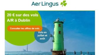 20€ de remise sur votre billet d’avion Aer Lingus vers l’Ireland cet été (A/R) ✈️