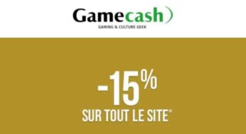 15% de remise sur tout le site Gamecash 🎮 (jusqu’à dimanche)