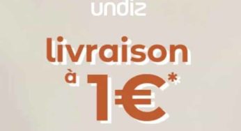 Undiz: Livraison domicile à 1€ pour toute commande (jusqu’à ce soir)