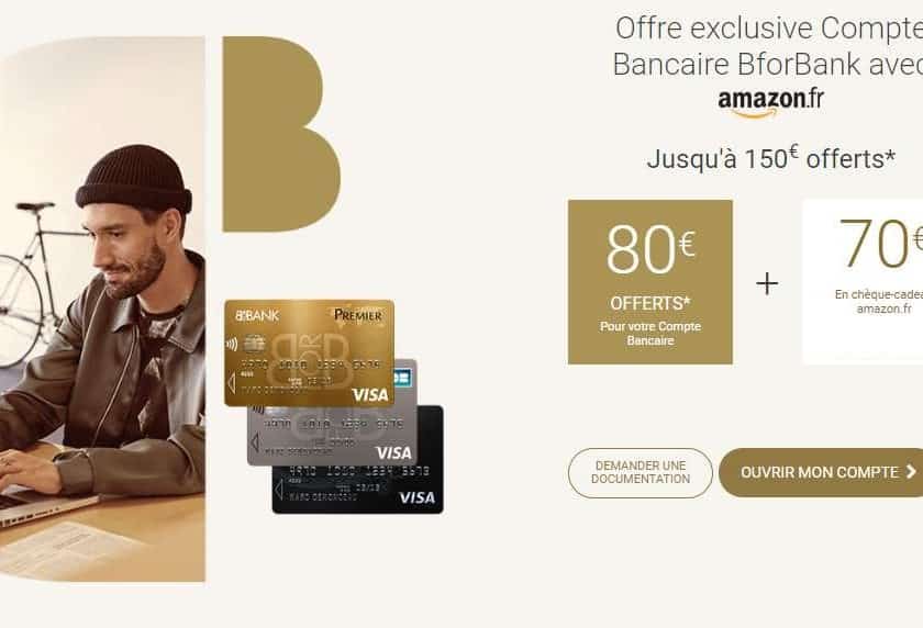 compte BforBank ouvert = 150€ offerts