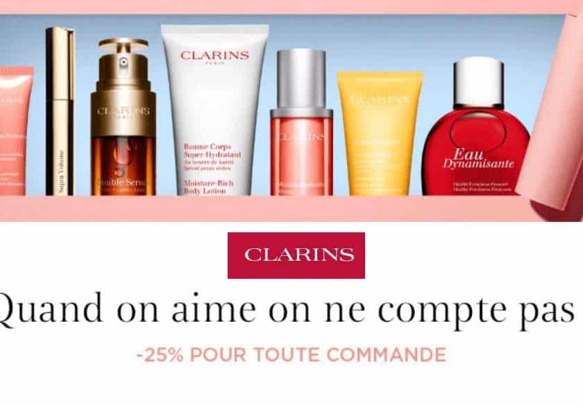 remise immédiate sur tout le site Clarins