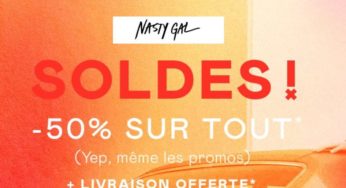 Pour les soldes Nasty Gal profitez d’une remise de 50% sur tout (même les promos)