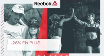 25% de remise en plus sur les articles Reebok en soldes (code promo site officiel)