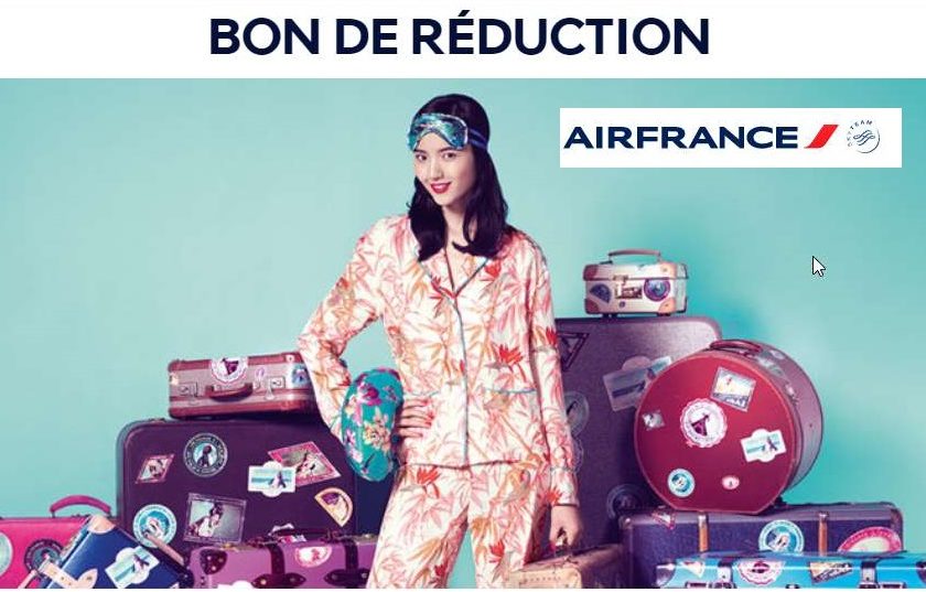 60€ de remise sur un vol Air France sur certaines destinations