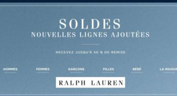 Nouvelle démarque Ralph Lauren : encore plus d’articles à moins 50% (homme, femme, enfant et maison)