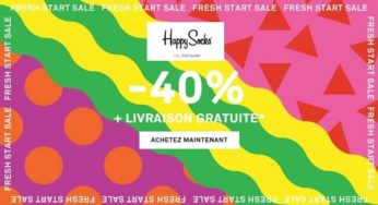 Soldes chaussettes Happy Socks : 40% de remise sur tout + livraison gratuite