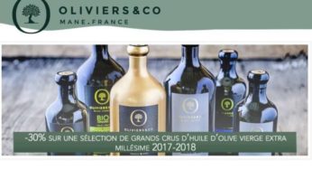 30% de réduction sur des grands crus d’huile d’olive millésimés Oliviers&Co