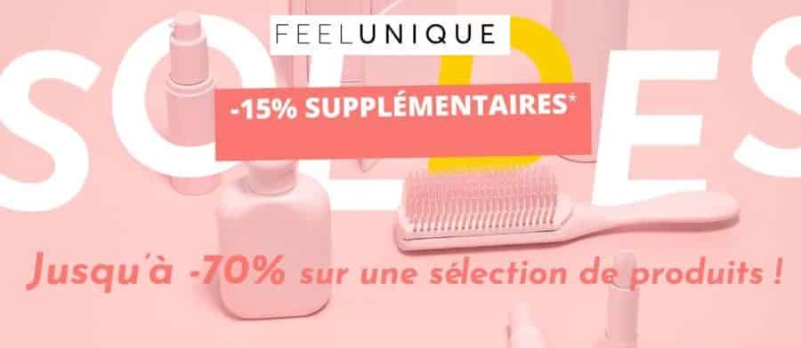 15% de remise supplémentaire sur les soldes Feelunique