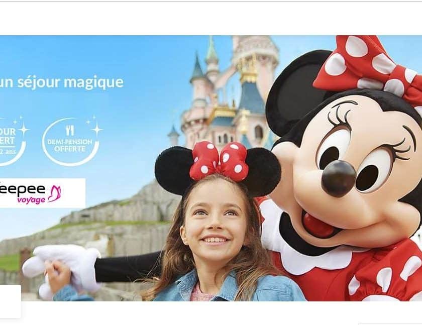 Séjour moins cher demi-pension offerte à Disneyland en vente privée