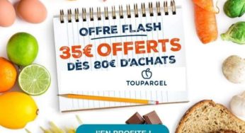 35€ de remise sur Toupargel sur une commande de 80€ (jusqu’à demain)