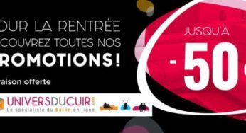 Promotion canapés et fauteuils en cuir jusqu’à -50% sur Univers du Cuir + livraison gratuite