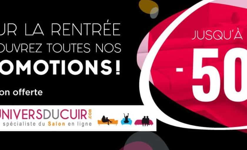 Promotion canapés et fauteuils en cuir sur Univers du Cuir