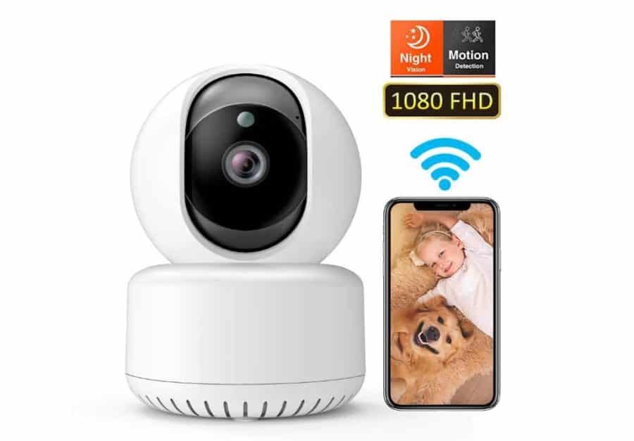 Moins de 20€ caméra de surveillance Wi-fi Dadypet (surveillance, enfant, animaux) avec détection de mouvement, vision nocturne…