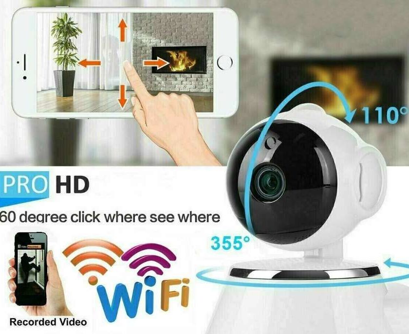 caméra surveillance Wi-fi rotative avec vision nocturne