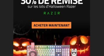 30% de remise sur des lots Halloween Razer (clavier + souris, casque + dock, clavier + tapis…)