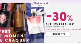 30% de remises sur les parfums sur Marionnaud (dont coffrets)