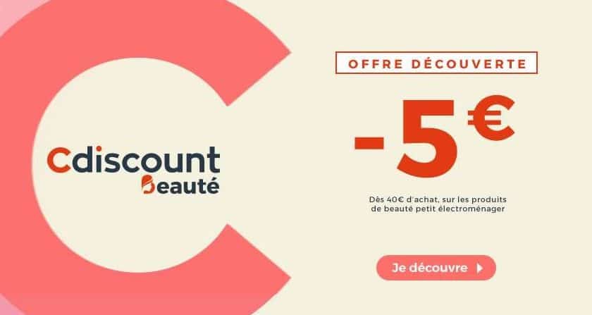 5€ de remise immédiate sur des produits et du petits électroménager Beauté