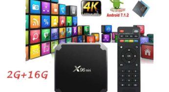 FLASH: 25,88€ Box Android X96mini Wifi (Quad Core 2Go de Ram /16Go mémoire) – port inclus