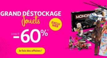 Nouveau déstockage de jouets et jeux sur Auchan (jusqu’à -70%)