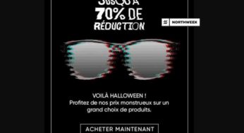 Offre Halloween Northweek : jusqu’à -70% sur les lunettes de soleil et casquettes de la marque