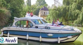 Tourisme fluvial à bord d’un bateau sans permis moins cher avec une remise de 50€ sur Nicols Yachts