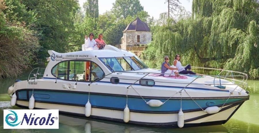 Tourisme fluvial à bord d’un bateau sans permis moins cher avec une remise de 50€ sur Nicols Yachts