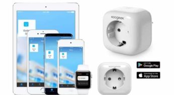 28,69€ prise connectée Wi-Fi Koogeek (appli, Apple HomeKit, Amazon Echo, Google Home Siri, Alexa, Google Assistant) 54,59€ x2 ou 77,21€ x3