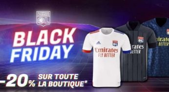 Black Friday Boutique Olympique Lyonnais : 20% sur tout et jusqu’à -60% sur une selection