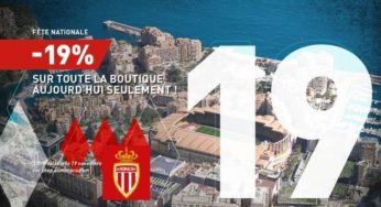 Fête nationale : 19% de remise sur toute la boutique AS Monaco ⚽️ (aujourd’hui seulement)