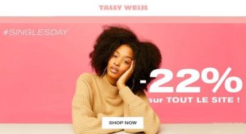 Single’s Day Tally Weijl : 22% de remise sur tout le site