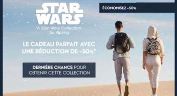 50% de remise sur les sacs & accessoires Star Wars de Kipling (jusqu’à dimanche)