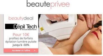 Bon achat Dépil Tech : 50% de remise sur l’épilation permanente pour 10€ (valable dans 120 centres )