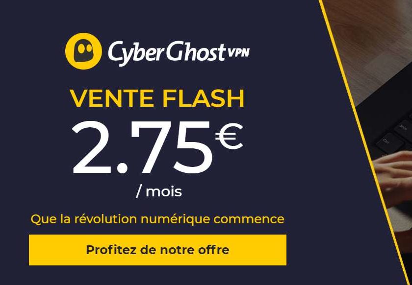 Vente flash CyberGhost VPN