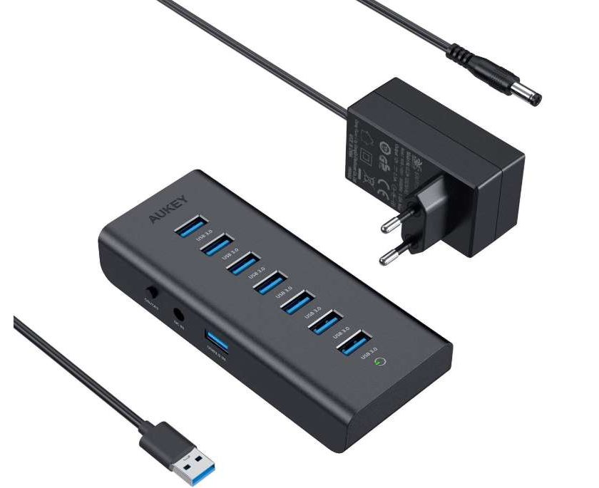 Dock Hub 7 Ports Usb 3.0 Aukey Cb H3