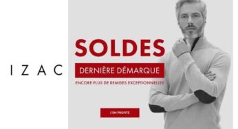 Dernière démarque Soldes + Outlet Izac : jusqu’à -60% sur prêt-à-porter masculin