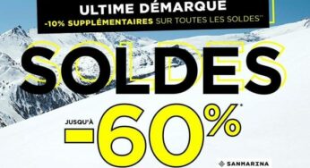 Dernières démarques de San Marina ! jusqu’à -60% + 10% suppl. (encore beaucoup de choix femme / homme et sacs)