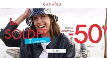 Minimum -50% dans la deuxième démarque Soldes Camaïeu