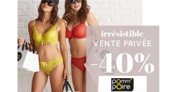 Vente Privée de pré-soldes Pomm’Poire = 40% de remise sur une large sélection