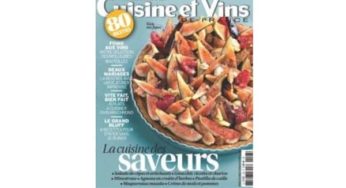 Abonnement magazine Cuisine et Vins de France pas cher : 29,90€ les 2 ans – 12N°