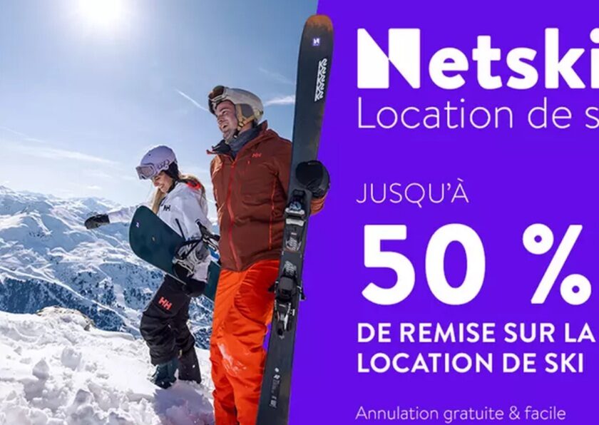 bon de réduction sur netski (location de ski)