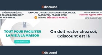 Bon plan courses en ligne : livraison domicile gratuite dès 25€ sur Cdiscount (valable également sur épicerie, entretien, hygiène….) – hors marketplace