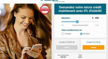 Mini-prêt à 0% d’intérêt jusqu’à 500€ (demande en ligne) avec Cashper jusqu’à la fin du mois