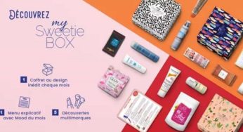 Offre Box My Sweetie Box pas chère (cosmétiques et goodies) : 9,99€ au lieu de 19,99€