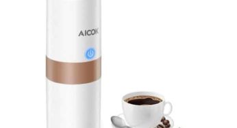 14,99€ machine à café portable 15 bars AICOK (pour café moulu)