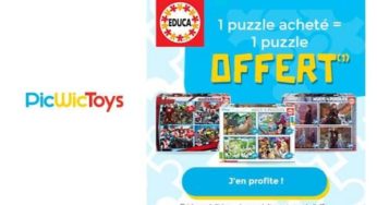 1 Puzzle Educa acheté = Le second gratuit (le moins cher) sur PicWicToys