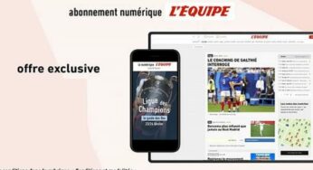 Abonnement L’Équipe numérique moins cher : 3,99€/mois pour 1 an au lieu de 9,99€