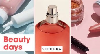 Beauty Days Sephora : 25% sur une large sélection (parfum, soin, solaire, maquillage…) dès 49€ d’achats